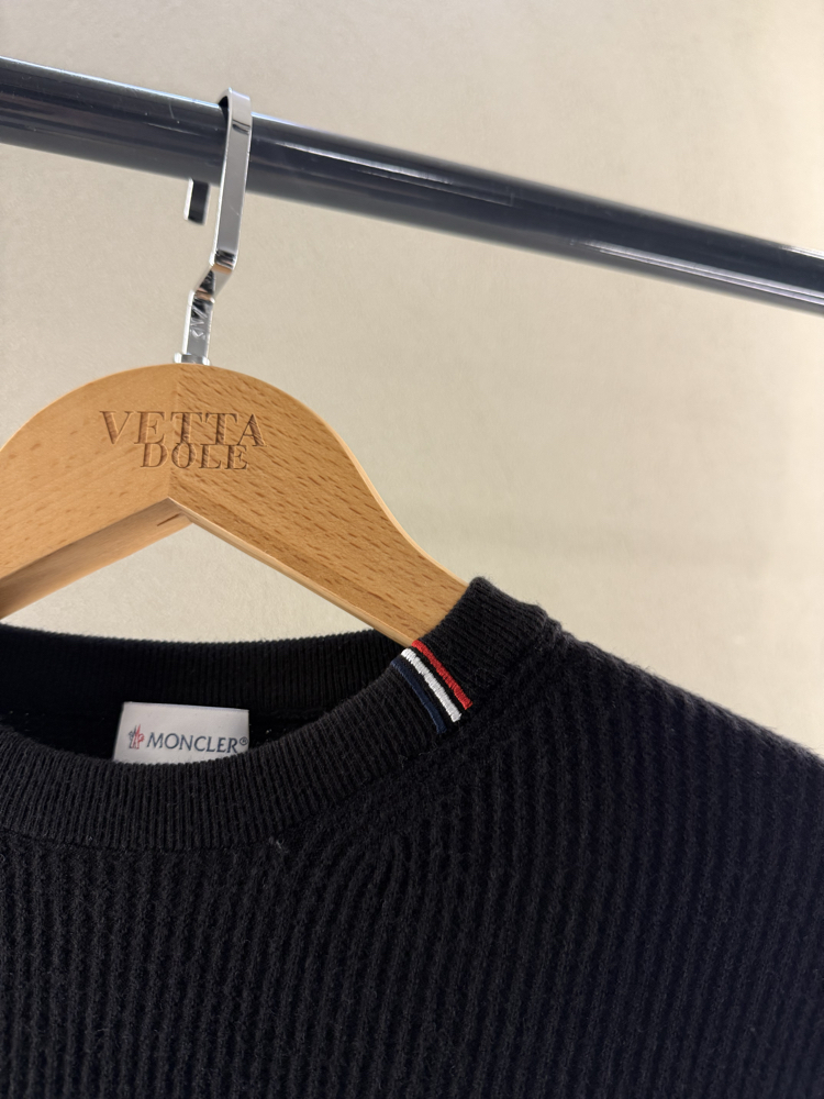 Moncler Premium Triko Tişört İthal Siyah