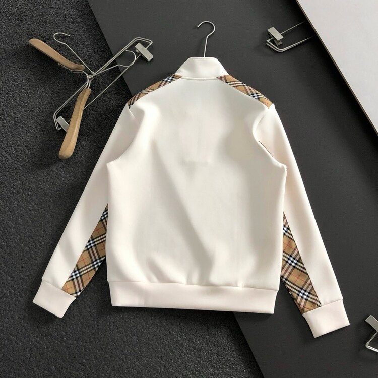 Ekose fermuarlı sweatshirt