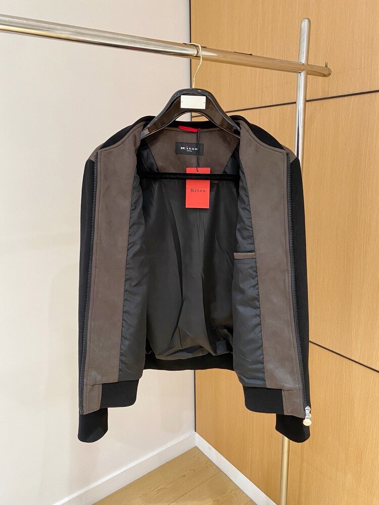 Kiton süet bomber ceket