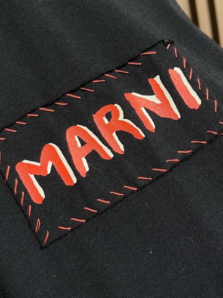 Logo detaylı uzun kollu penye tshirt