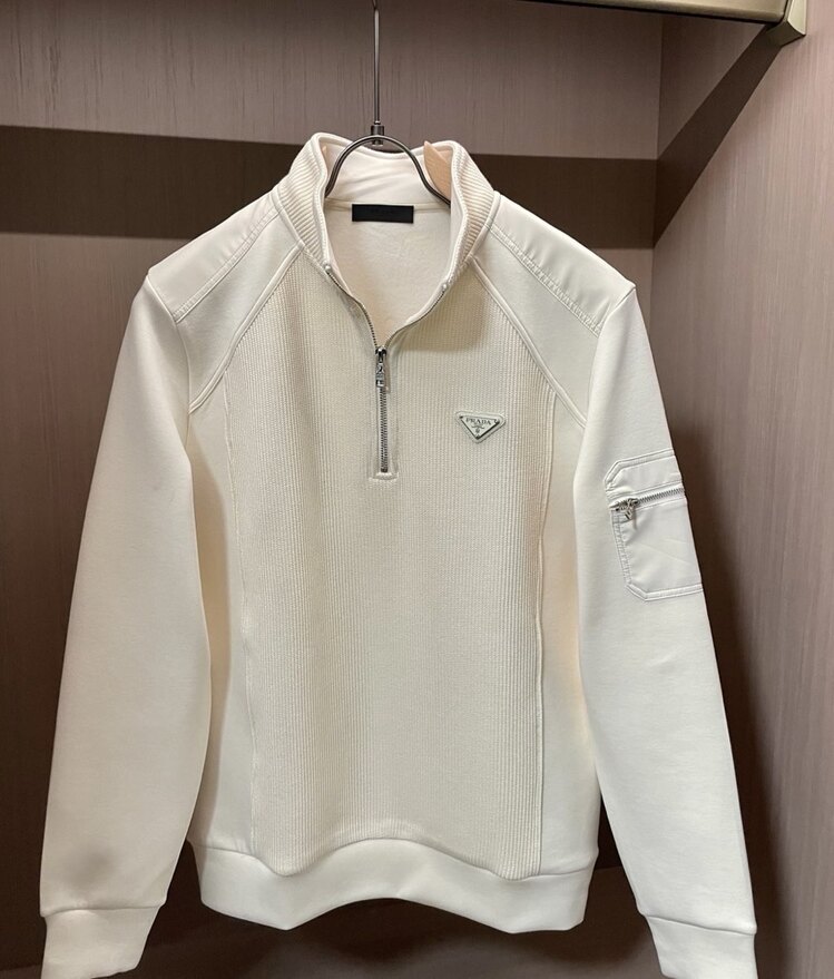 Yarım fermuarlı metal logo detaylı sweat-shirt 