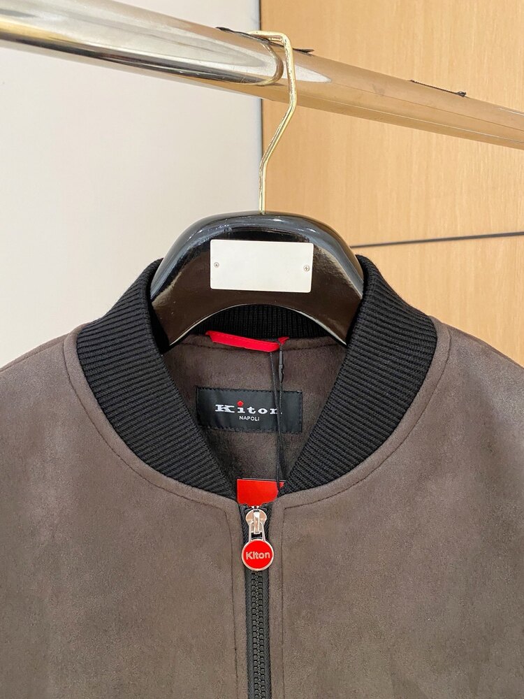 Kiton süet bomber ceket