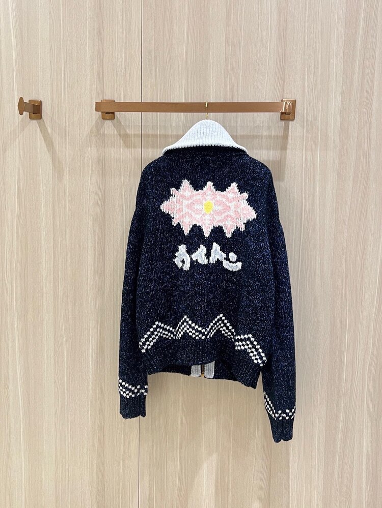 Louis Vuitton patchwork örme ceket kazak