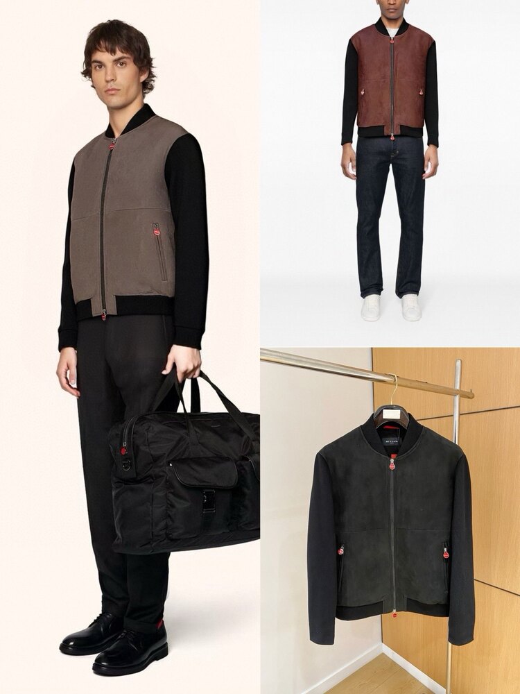 Kiton süet bomber ceket