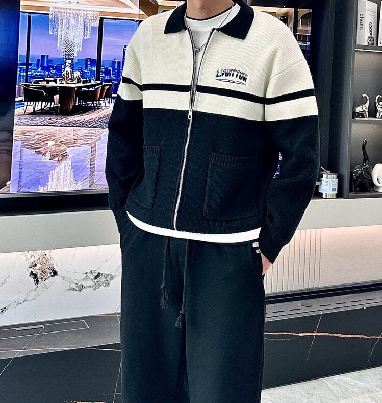 Fermuarlı çelik örgü hırka
