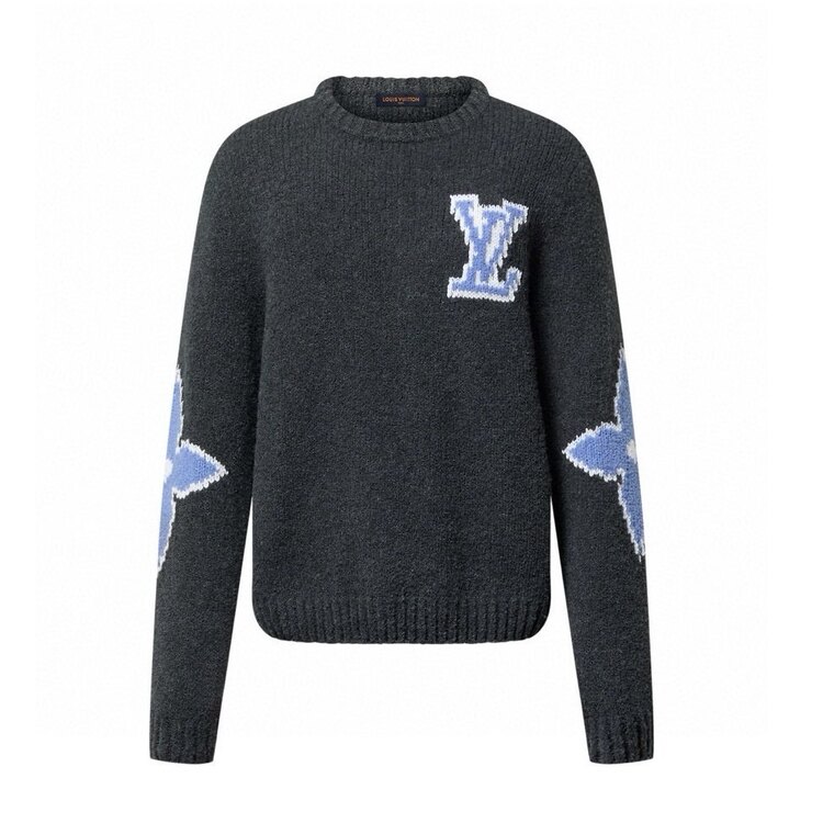 Regular fit yüm dokulu kazak