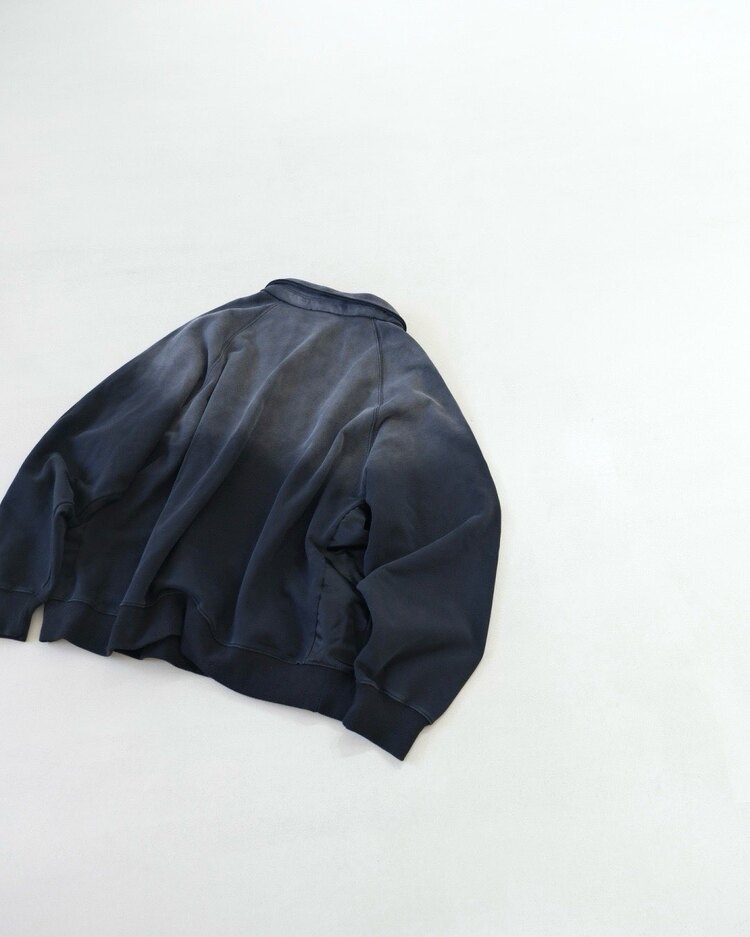 Eskitmeli yıkanmış kalın kumaş Oversize sweat-shirt