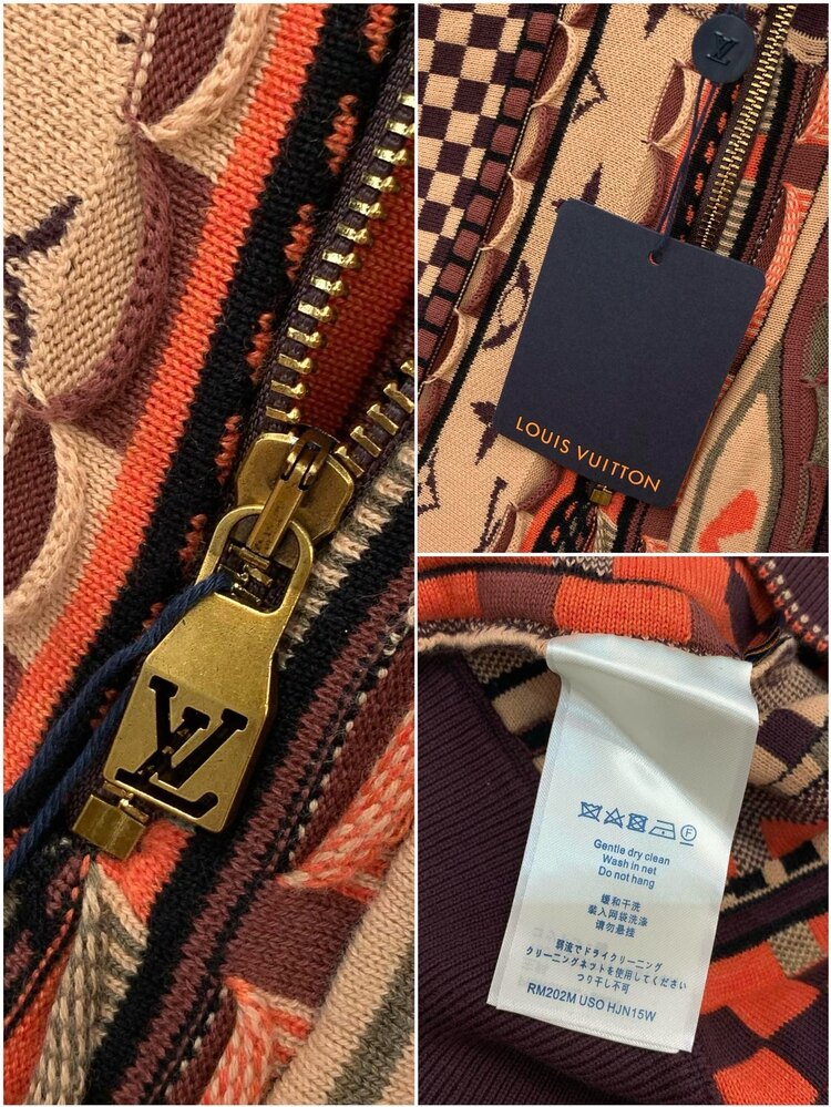 Louis Vuitton dekoratif logo örme kazak