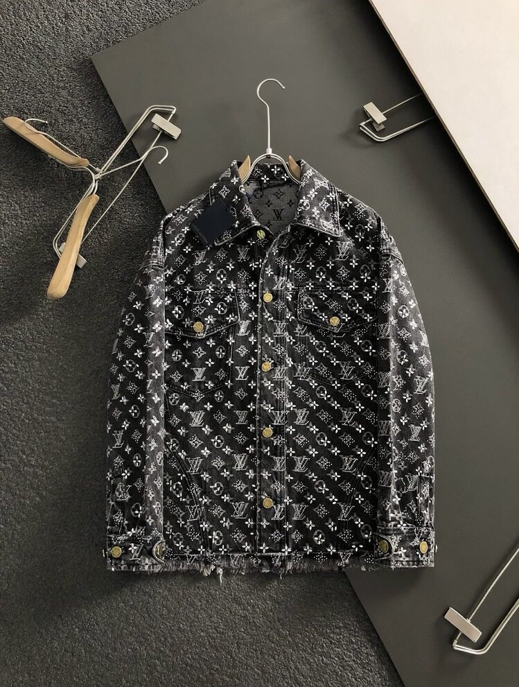 Taşlı Logo Detaylı Denim Ceket 