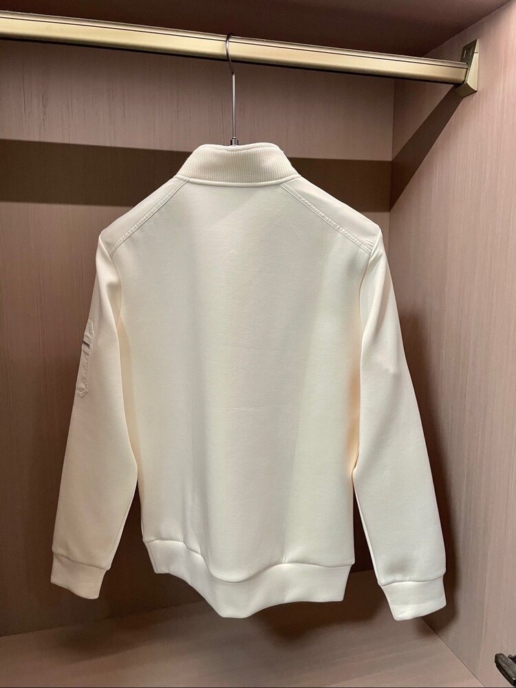 Yarım fermuarlı metal logo detaylı sweat-shirt 