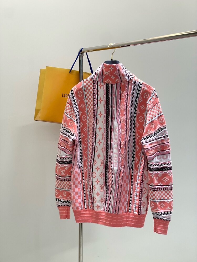 Louis Vuitton dekoratif logo örme kazak