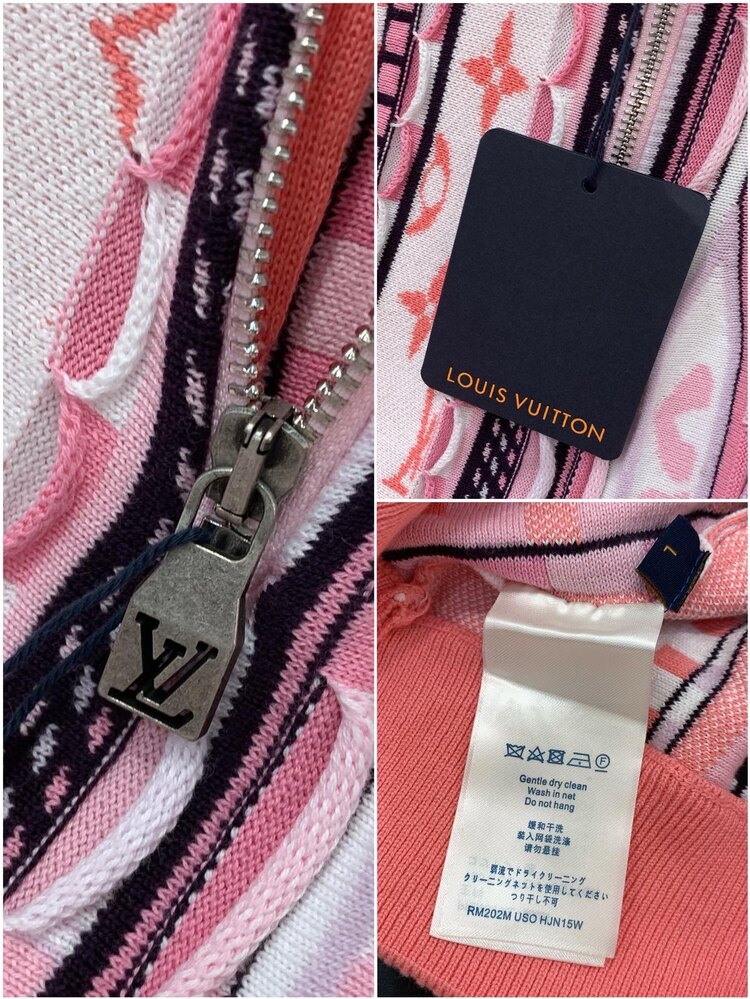 Louis Vuitton dekoratif logo örme kazak