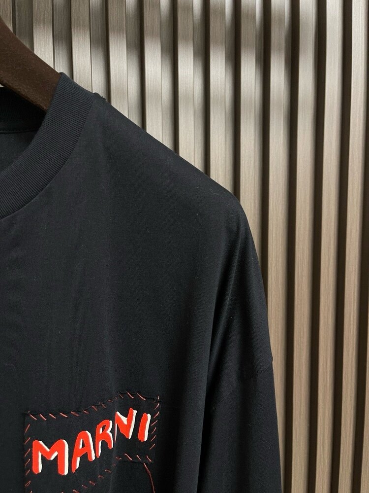 Logo detaylı uzun kollu penye tshirt