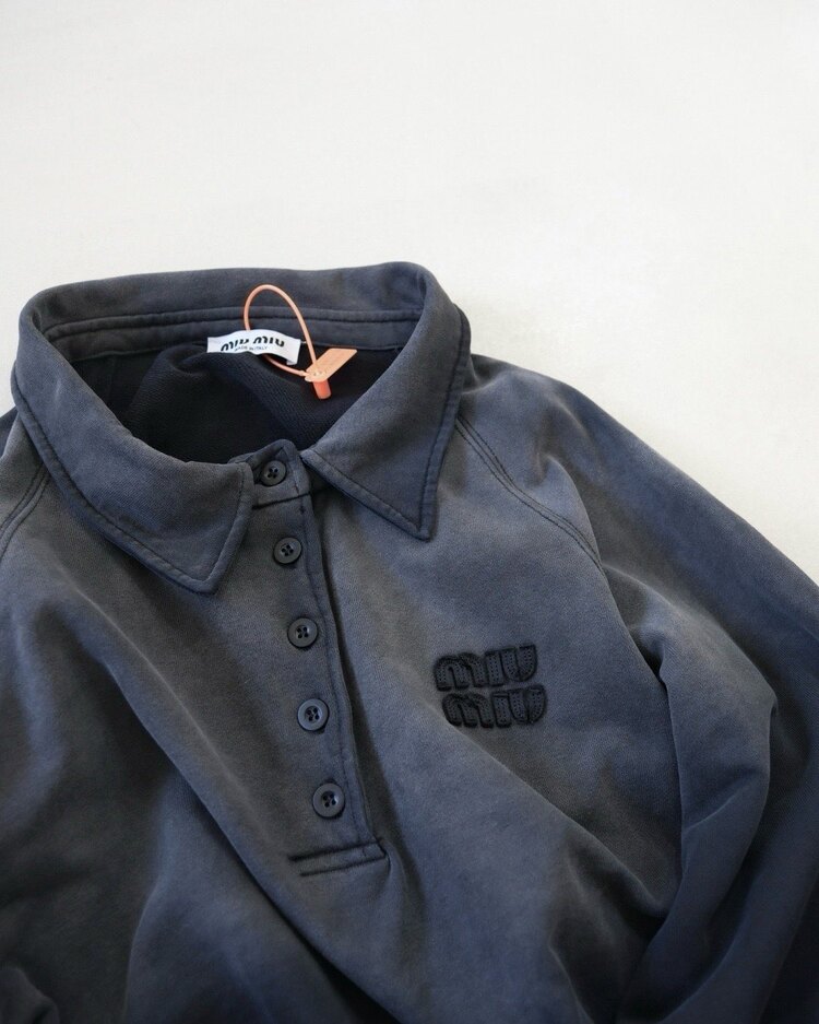 Eskitmeli yıkanmış kalın kumaş Oversize sweat-shirt