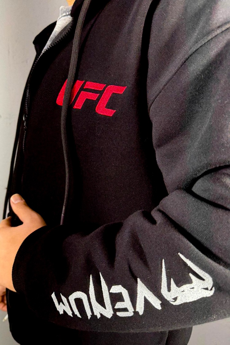 UFC Venum Nakış İşlemeli Fermuarlı Hoodie