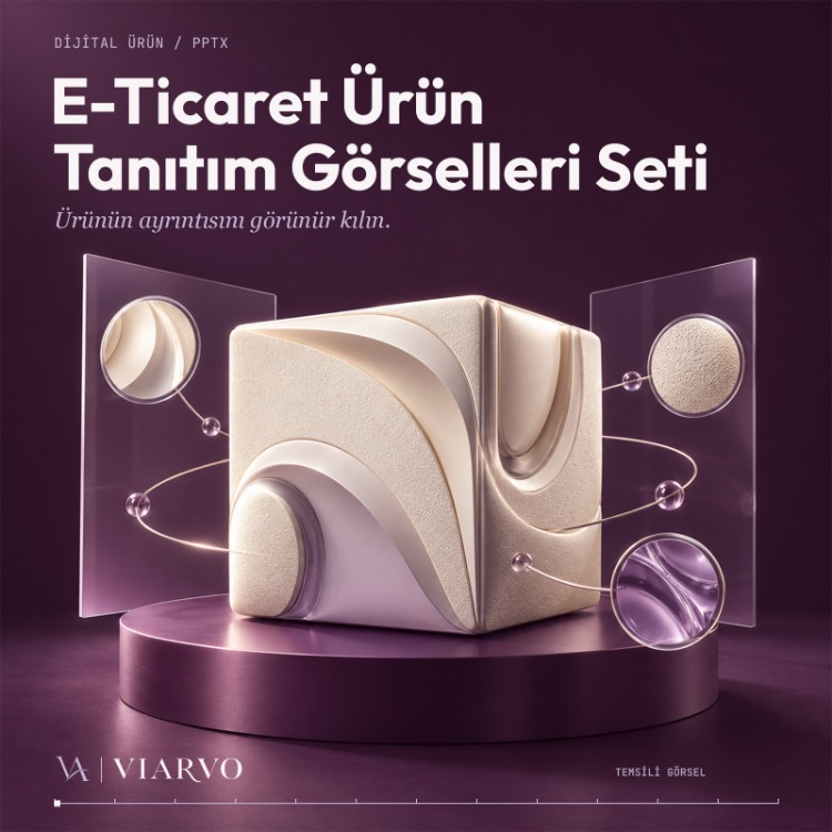 E-Ticaret Ürün Tanıtım Görselleri Seti (PPTX)
