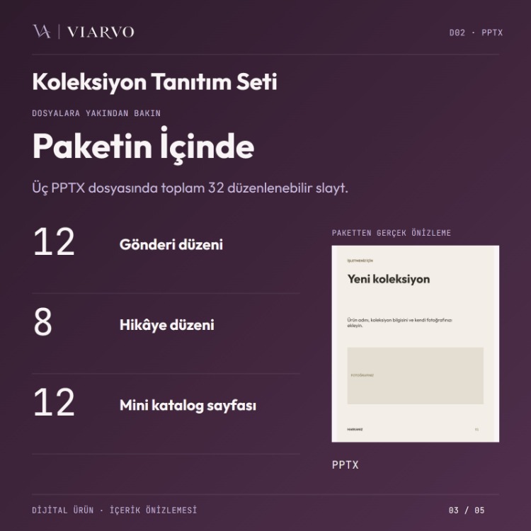 Butik ve Abiye Koleksiyon Tanıtım Seti (PPTX)