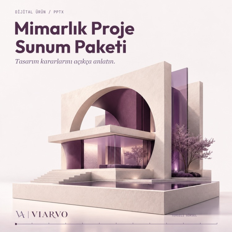Mimarlık Proje Sunum Paketi (PPTX)