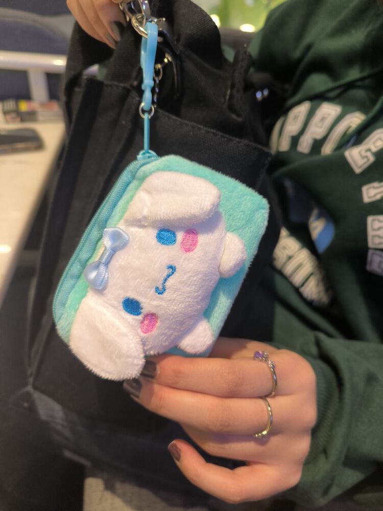 cinnamoroll çantaya asılabilir cüzdan 