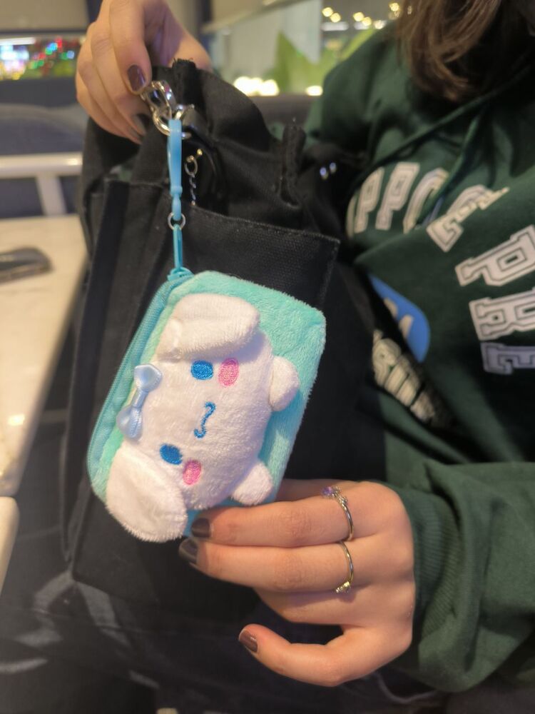 cinnamoroll çantaya asılabilir cüzdan 