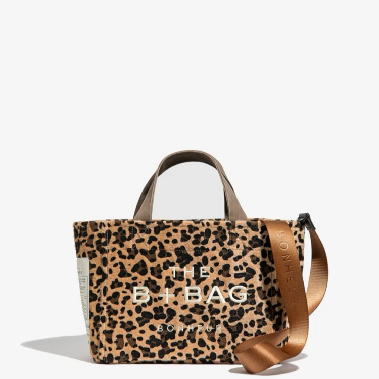 The B + Bag Bonheur Canvas Leopard