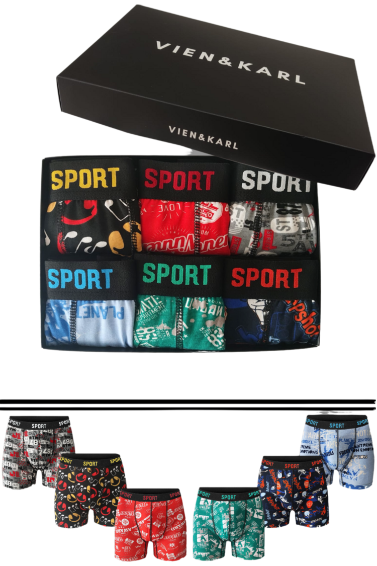 VIEN&KARL Premium Kutuda 6'lı Desenli Set
