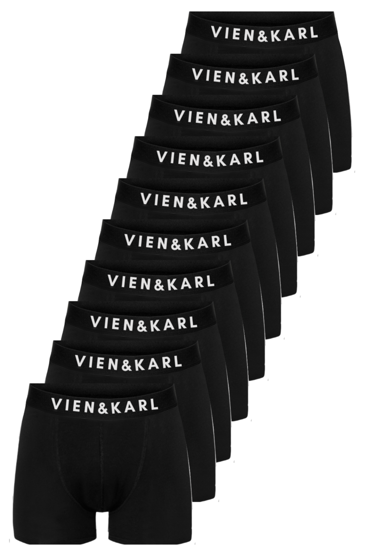 VIEN&KARL 10'lu Siyah Boxer Set
