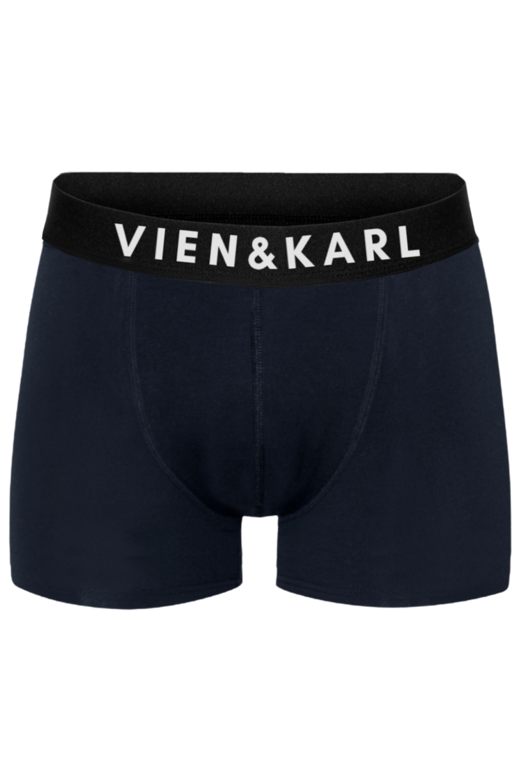 VIEN&KARL Premium Kutuda 6'lı Siyah Gri Lacivert Boxer / Atlet Set