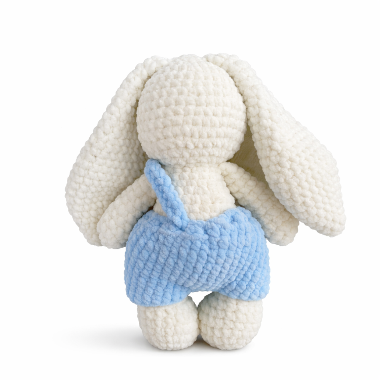 Mavi Tulumlu Amigurumi Tavşan