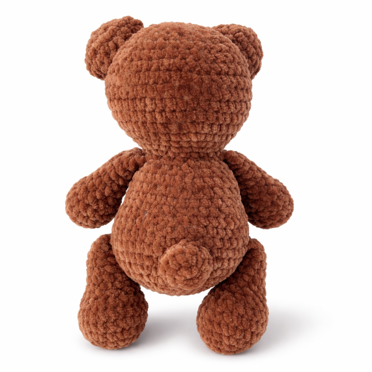 El Yapımı Kadife Ayıcık Amigurumi - Yumuşacık Örgü Ayı Uyku Arkadaşı