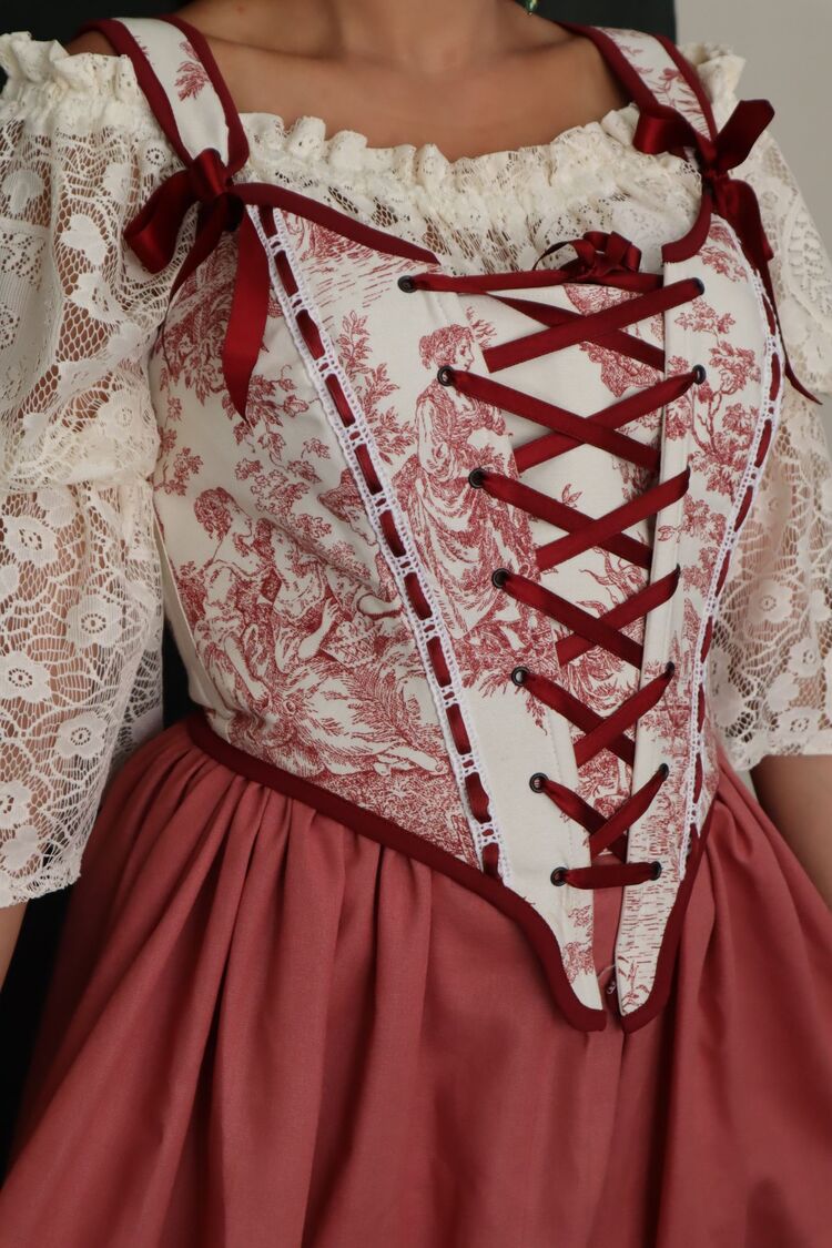 Bordo Fransız korse