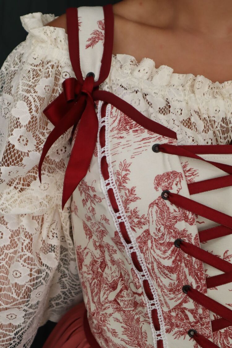 Bordo Fransız korse