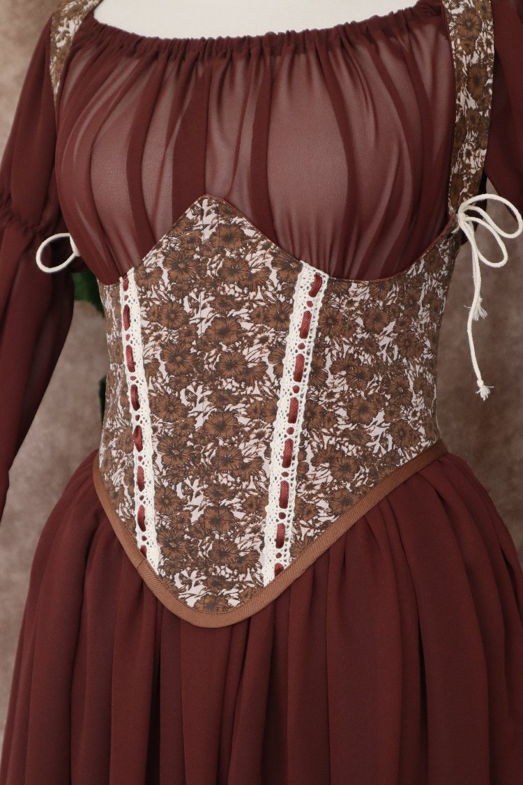 ÇİÇEKLİ KAHVE KORSE