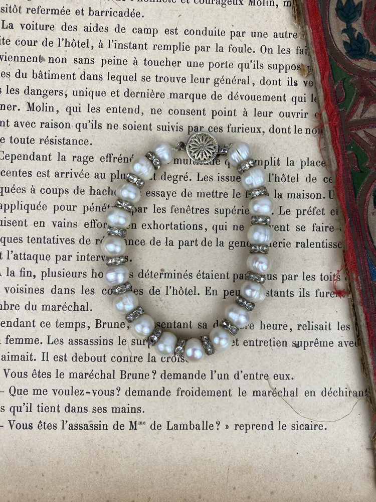 Vintage Barok Formda İnci Bileklik