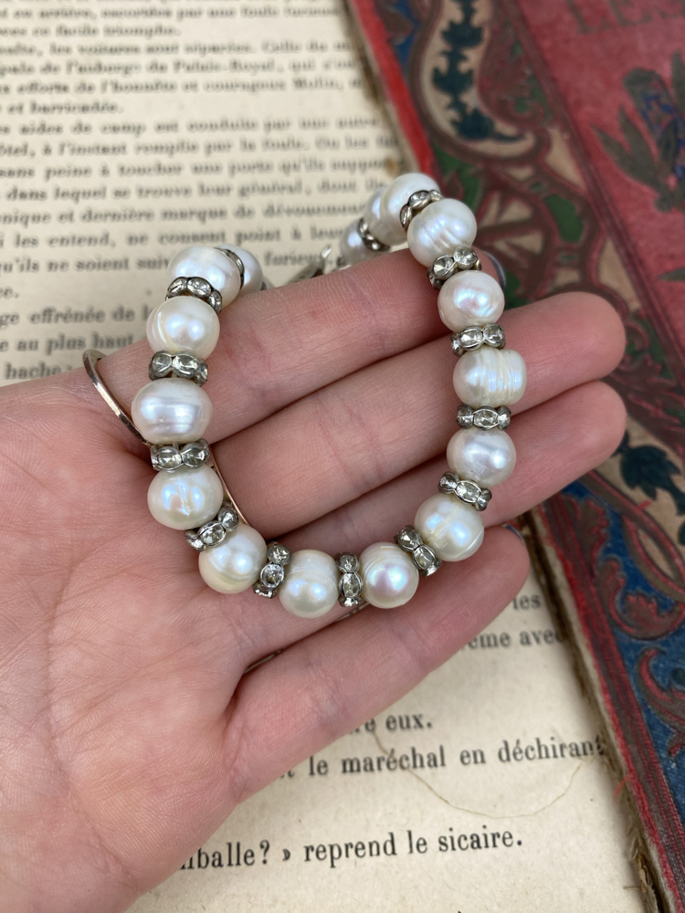 Vintage Barok Formda İnci Bileklik