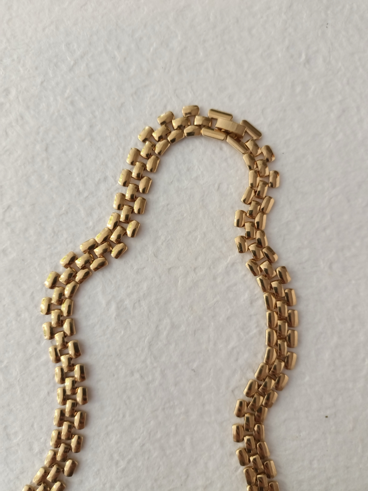 Vintage Tasli Zincir Kolye