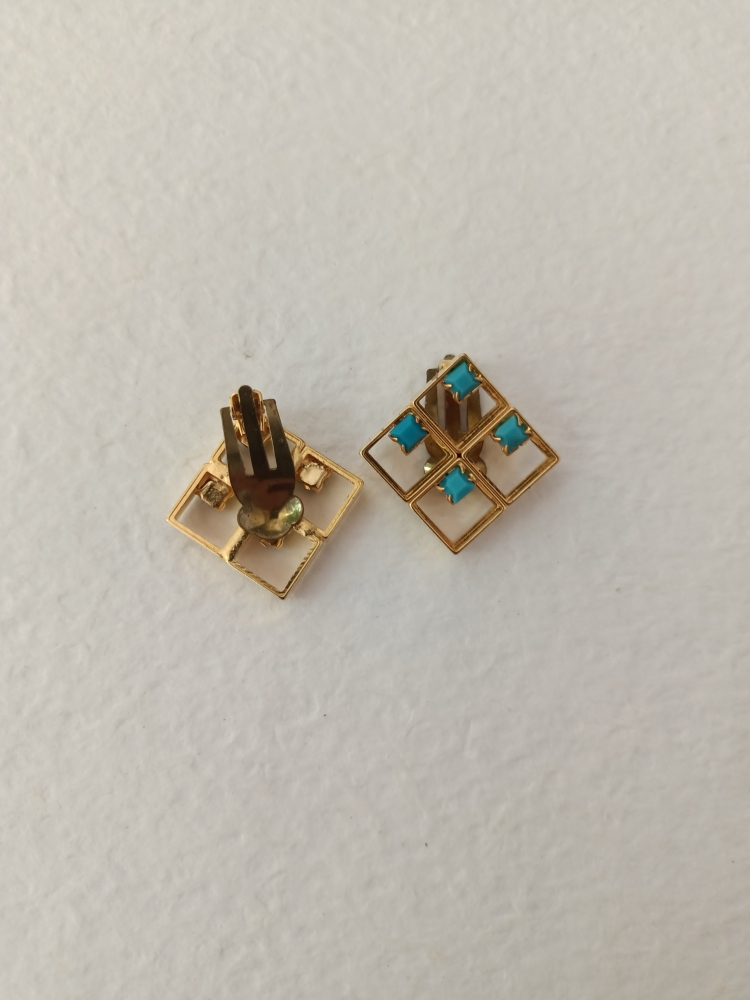 Vintage Mavi Tasli Kupeler