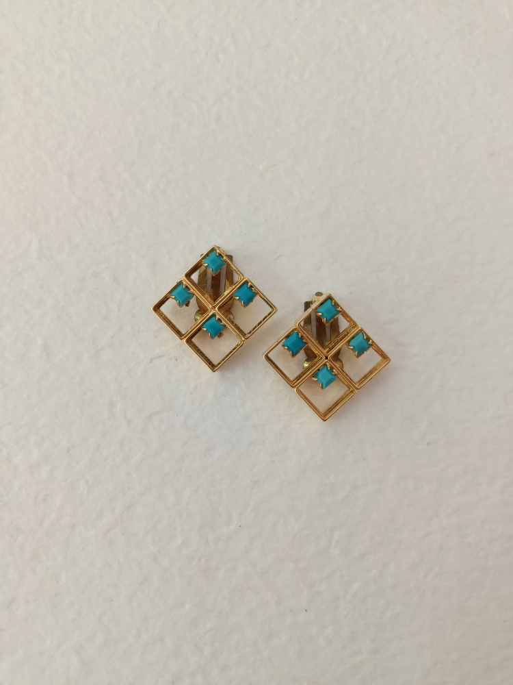 Vintage Mavi Tasli Kupeler
