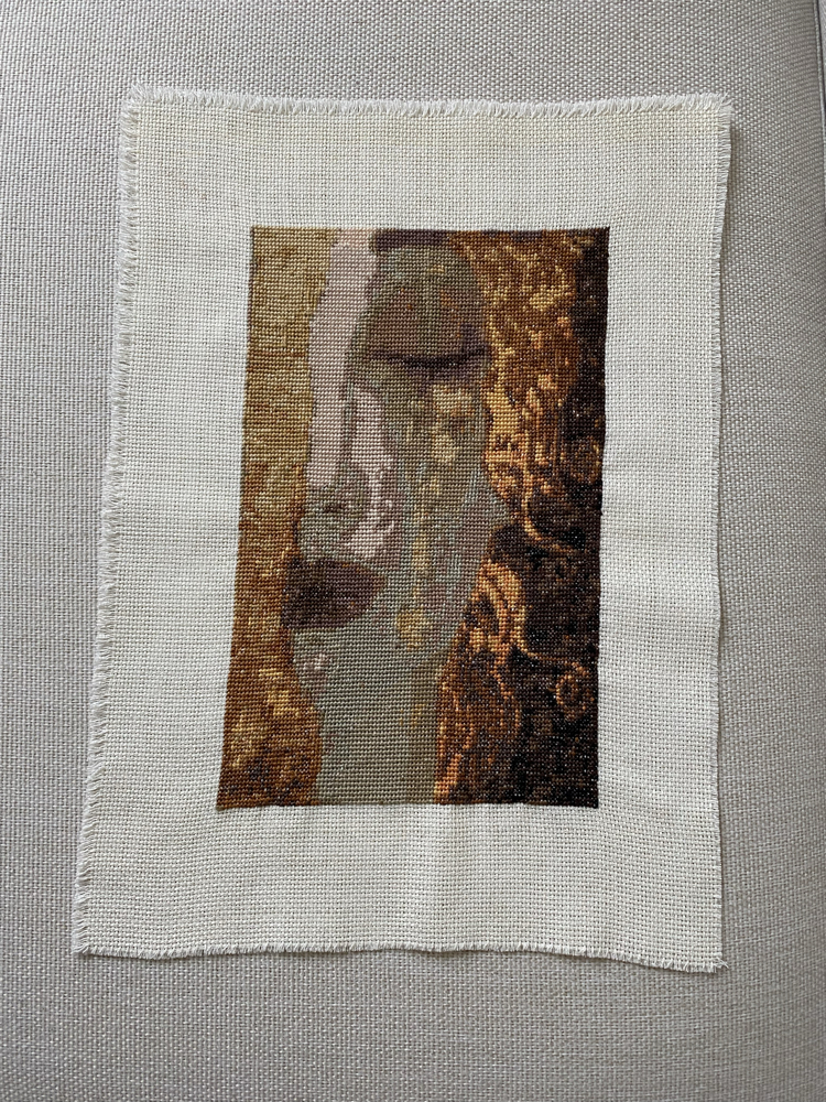 Gustav klimt kanaviçe tablo