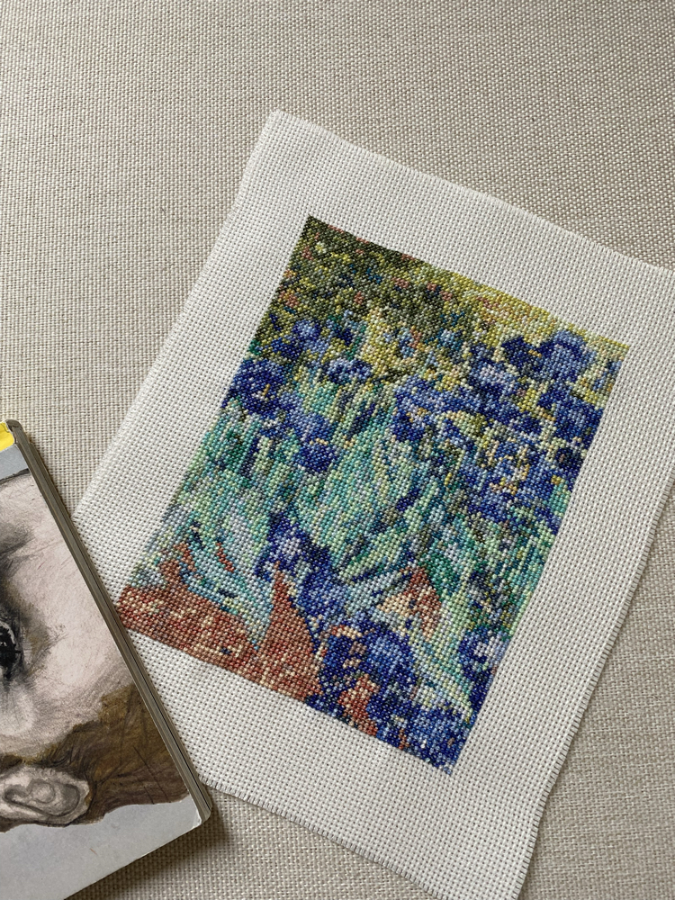 İrisler Van Gogh kanaviçe tablo
