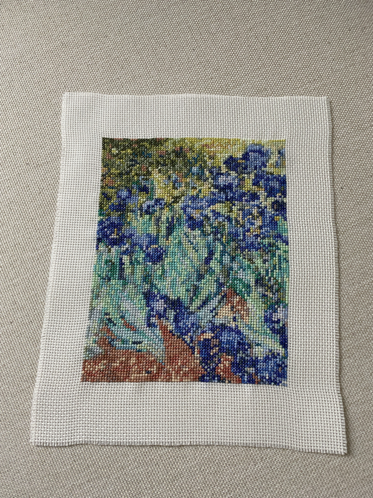 İrisler Van Gogh kanaviçe tablo