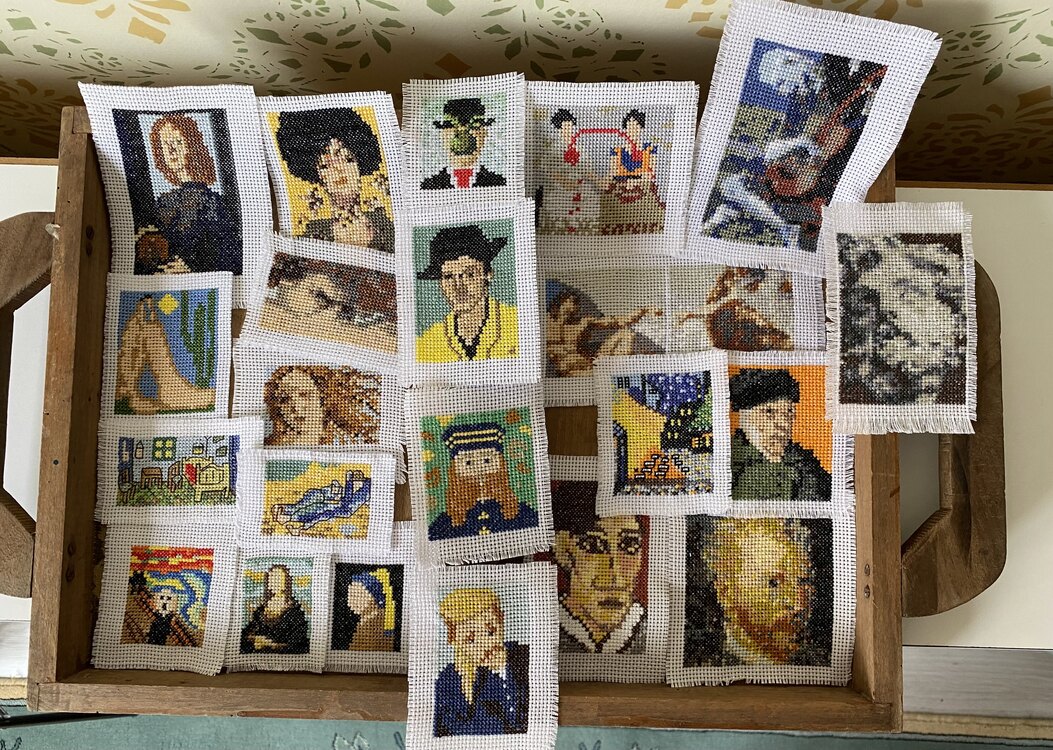 Van Gogh Kesik Kulak Mini Kanaviçe