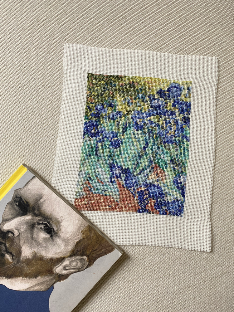 İrisler Van Gogh kanaviçe tablo