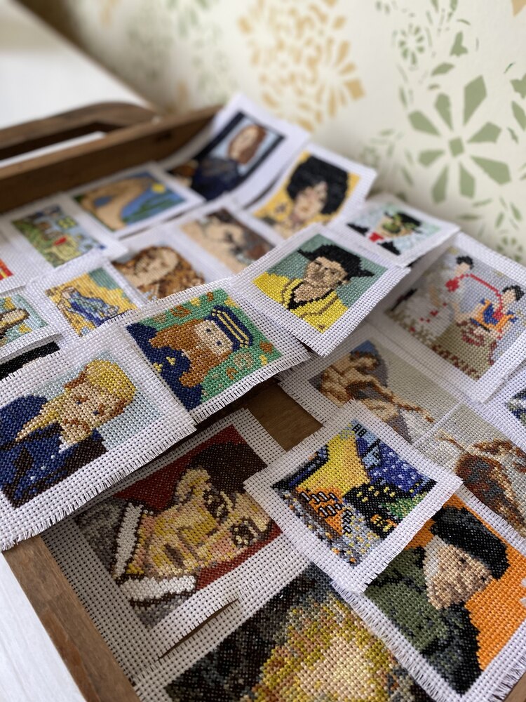 Van Gogh Kesik Kulak Mini Kanaviçe