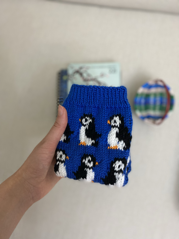Penguen temalı çorap