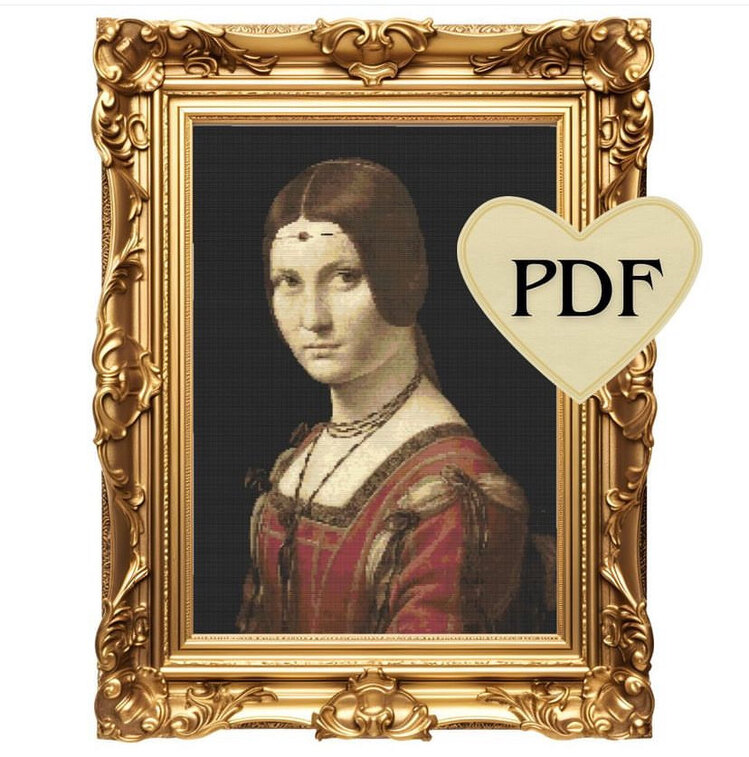 Da vinci kanaviçe deseni 39x55 cm