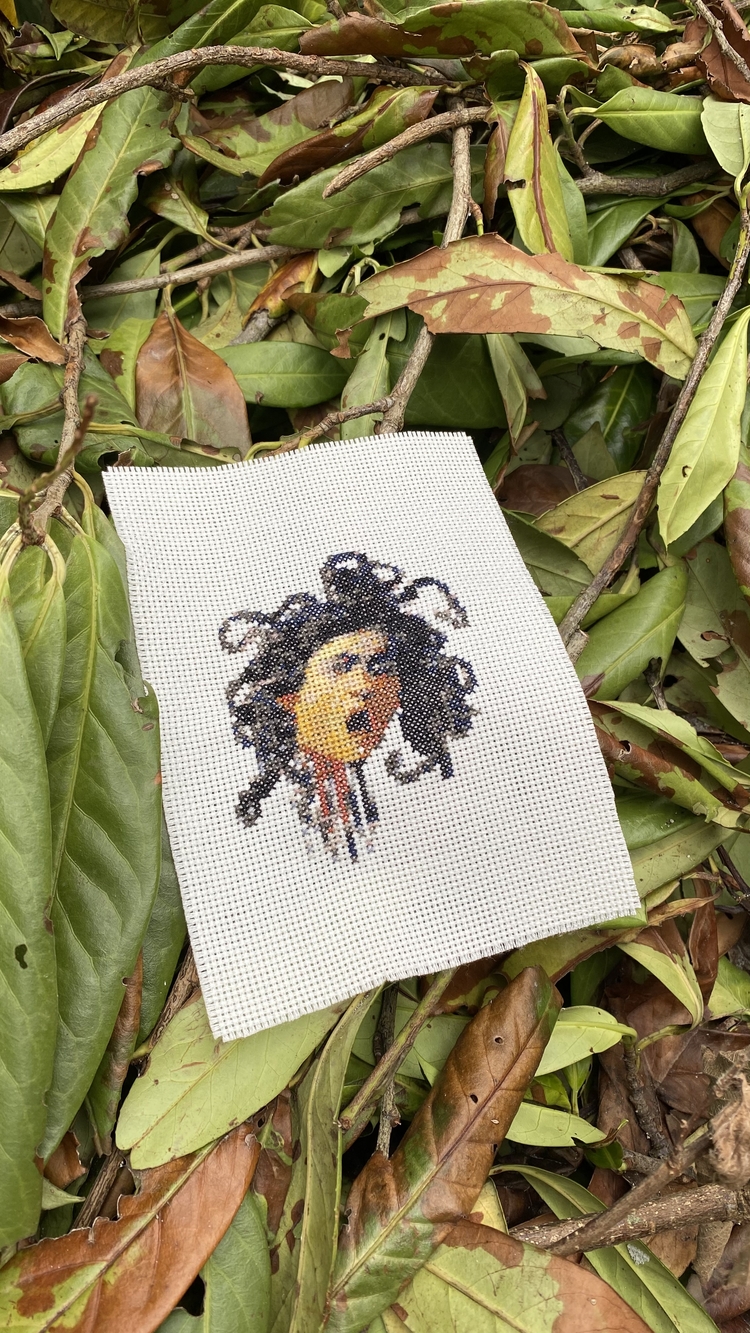 Medusa Caravaggio Kanaviçe İşleme