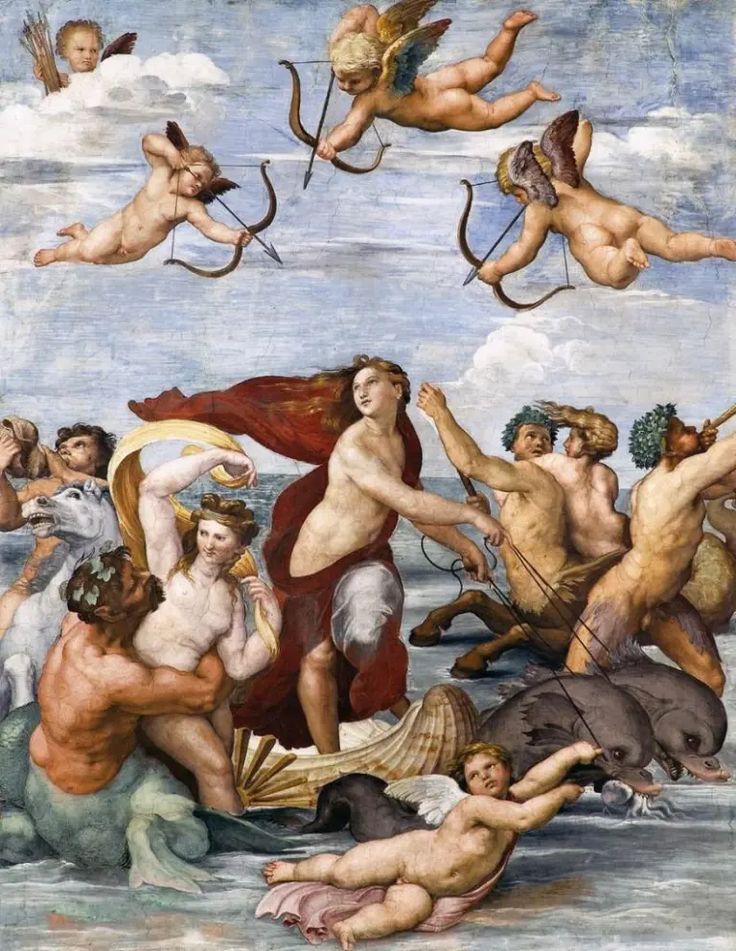 Rafael Sanzio -The Triumph of Galatea kanaviçe deseni 43 x 55 cm (65 renk)