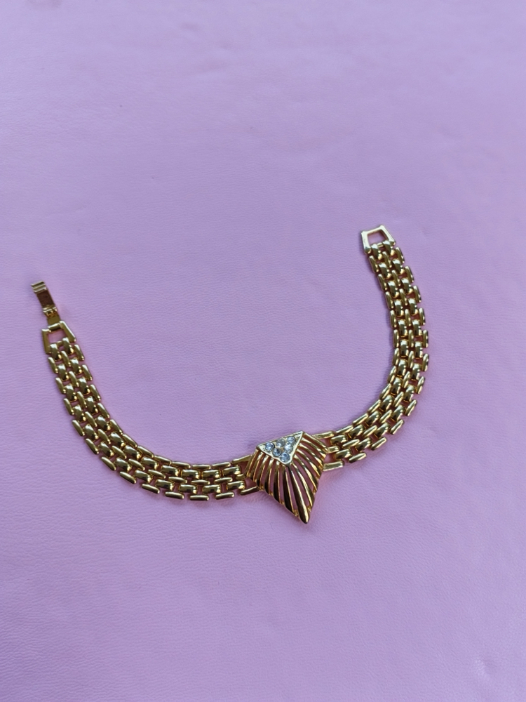 Vintage gold taşlı bileklik