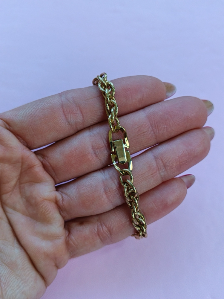 Vintage gold zincir bileklik